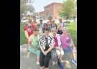 Each year, the members of the Twenties Club in Northwood take a mystery trip. This year the group traveled to Owatonna, Minnesota. They enjoyed a meal and visited a chocolate store. They then visited the historic National Farmers Bank building (in the back of the picture, talked with the mayor and visited the Minnesota State Public School for Dependent and Neglected Children. The school  provided housing and education for orphaned, abandoned and abused children from 1886 to 1945. Members of the Twenties Clu