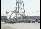 Several crews and a variety of equipment from Alliant Energy were in Northwood recently as they worked on electrical service in the city. At first, it was reported that the work would cut off power to a portion of the city. Ultimately, only a few homes were impacted.