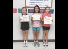 The annual Northwood-Kensettt Homecoming festivities include an opportunity for elementary students to show off their design talents with their bikes in the N-K Homecoming parade. Three winners were chosen for their bike-decorating skills. That included (from left) Ellie Butler, Maylynn Lande and Collyns Schulz.