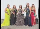 The opening night of the Worth County Fair once again included the annual Worth County Fair Queen finals. The ceremony was organized and hosted by Patti Trenhaile, who invited the candidates on stage before asking them fun questions. The fair queen candidates spoke with judges before the fair and were selected for queen and princess. The candidates voted on who would be named Miss Congeniality. Pictured are (from left) Emersyn Wahl, 2026 Miss Congeniality Kendal Kruger, 2026 Worth County Fair Queen Layla Sc