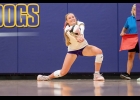 Bulldog Ari Stensrud passes the ball during Thursday's season opener against North Iowa.