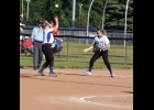Addie Bachtle and Jaela Parks combine for a spectacular catch in last nights 6-4 loss to N-P