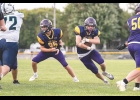 The Lake Mills JV football team shut out Belmond-Klemme 22-0 last week. Pictured are Braylon Hanson (left) and Chace Evans. 			     Photo by Chet Yost Photography