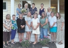 Attending members include (in front, from left)  Joanne Steinmetz, Sharyl Ferley, Mary Reyerson-Low, Julia Weigle, Carolyn Reeder, Theresa Cooper, Michelle Davidson, Emma Davidson; (back row)  Anneke Urbatsch, Sheri McNutt, Debra Nagle, Jane Podgorniak and Lori Willert.