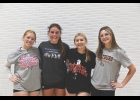Viking volleyball seniors are Camryn Rheingans, Kenedie Berry, Sophia Butler and Sophie Rye.