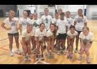 White team coached by Mr. Hunt and Mrs. Hall.
