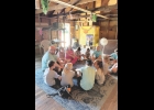 Pastor Jon Montgomery circled up with the kids in the Bible story telling station.