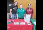 Representing Worth County Extension at the recent Family Fun Night in Grafton were (from left) 4-H’er Adylyn Peterson, County Youth Coordinator Teresa Butler and Clover Kids Program Coordinator Molly Benson.