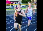 Senior Royce Peterson received fifth place in the 800 meter run during his last home meet with a time of 2:11.01. Photo - J.L. Photography
