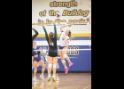 Kaydence Barden jumps at the net against North Union. Photo by Chet Yost Photography.