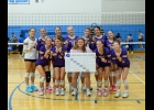 The Lake Mills volleyball team went 5-0 to win the Central Springs tournament on Saturday, September 12.  Photo courtesy of Julie Helgeson.