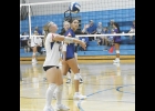Viking Chloe Woods passes the ball during tournament action in Manly.