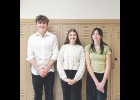 Pictured are (from left) Keenan Davidson-Jacobs, Maci Smith and Anna Block.