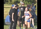 Viking Maddie Christianson runs along the trail at the recent Panther Invitational.
