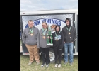 The N-K squad the placed fourth for the Top of Iowa Conference included (from left) Collin Houg, Ivy Toresdahl, Taylan Enlow, Loghan Nelson and Trinity Vandiver (not pictured). Houg was third place conference individual male. Toresdahl placed fourth place overall female and third place conference female.