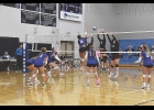 Viking Mia Fierova sends a spike over the net during tournament action in Manly.