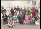 Besides counting the licks to the center of a Tootsie Pop as they neared 100, students in Mr. Urbatsch’s second grade class at Northwood-Kensett Elementary also made and donned glasses of the number 100 as a part of their celebration of 100 days of school.